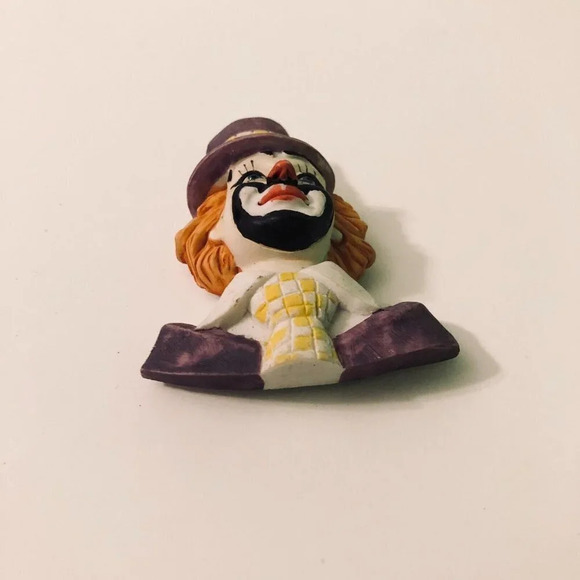 Vintage Refrigerator Magnets Clowns Set of 2 Fridge Magnets - Picture 4 of 12